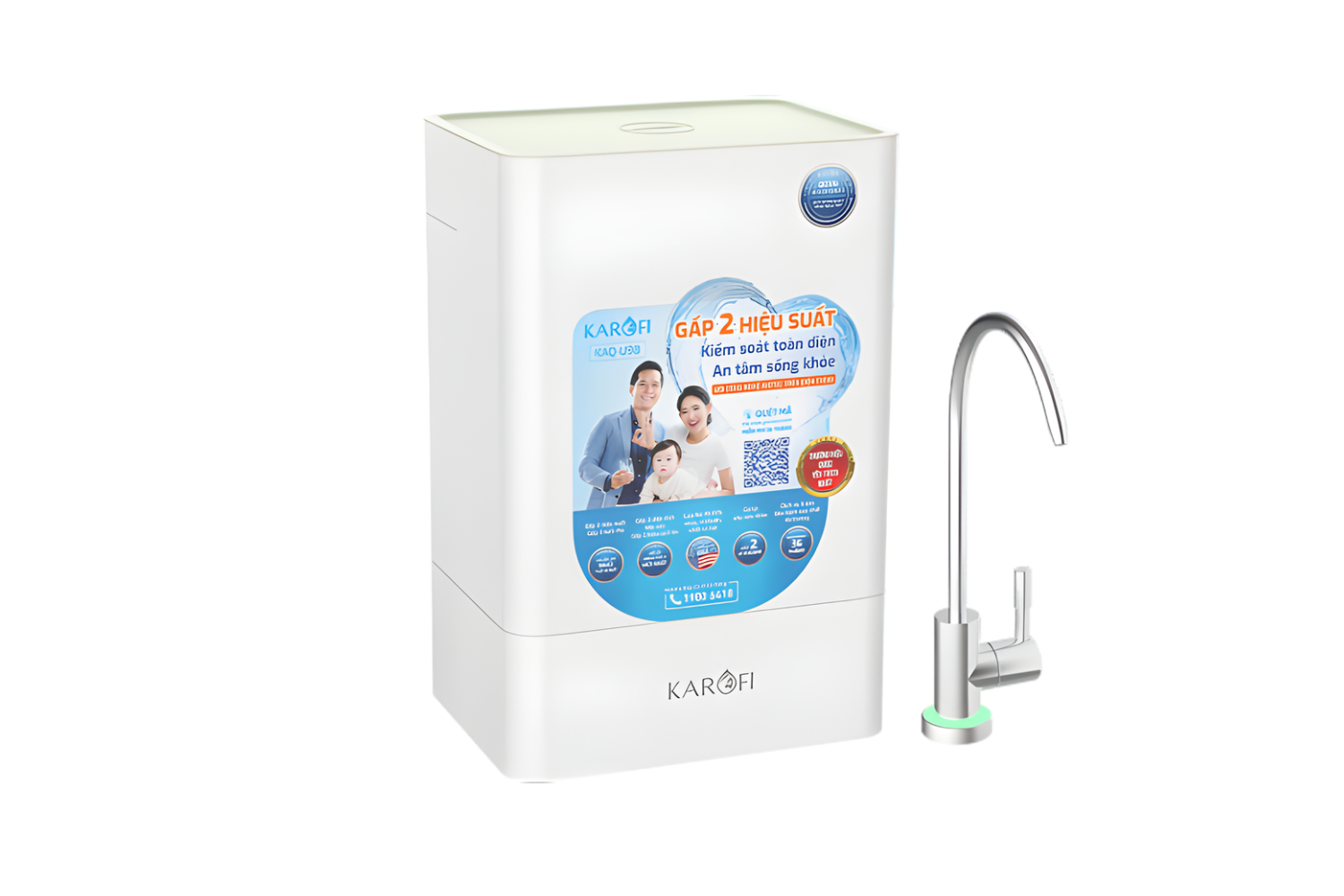 Máy Lọc Nước RO Karofi KAQ-U98 | Để Gầm 10 Lõi