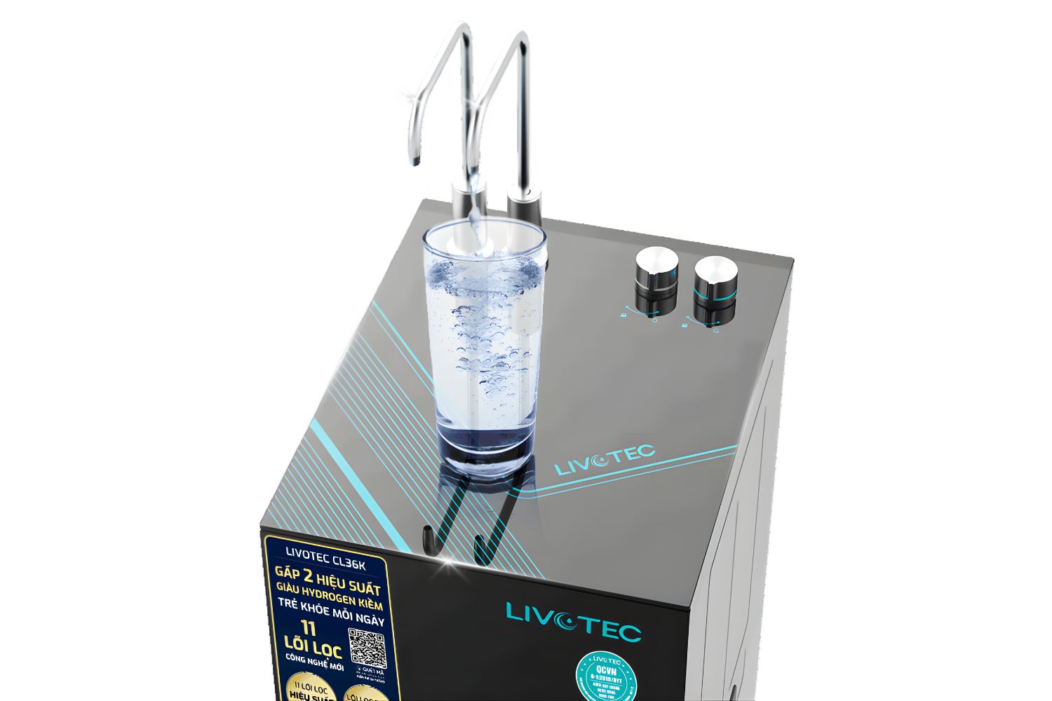 Máy Lọc Nước RO Hydrogen Karofi Livotec CL36K | Tủ Đứng 11 Lõi
