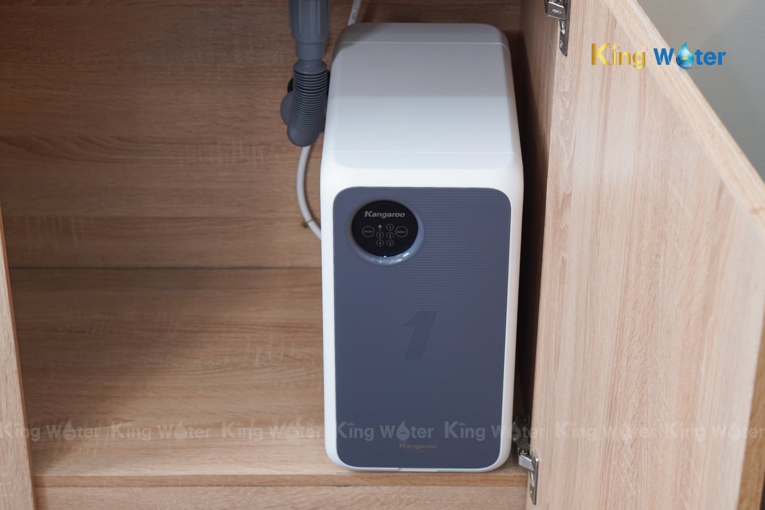 Máy Lọc Nước RO Kangaroo Hydrogen KG400US | Tủ Nguyên Khối Để Gầm 05 Lõi