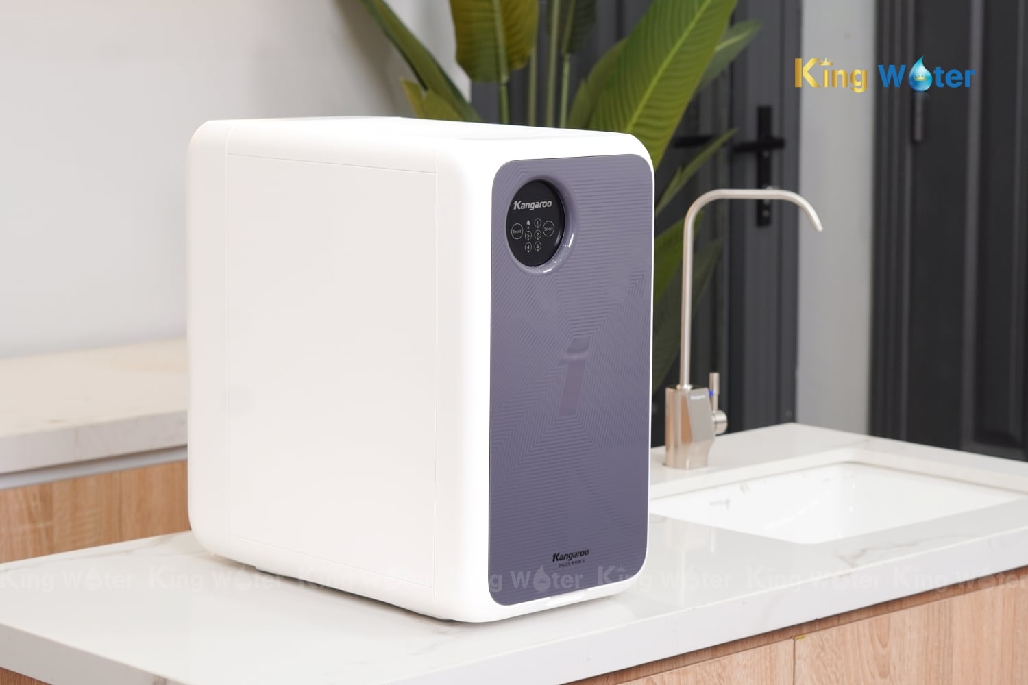 Máy Lọc Nước RO Kangaroo Hydrogen KG400US | Tủ Nguyên Khối Để Gầm 05 Lõi