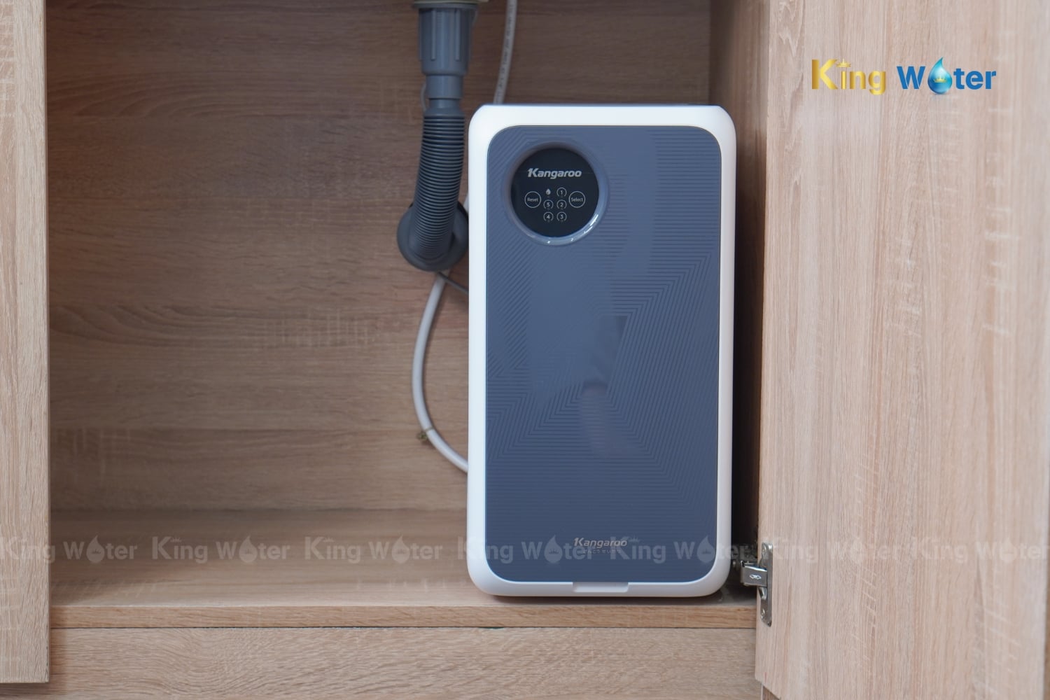 Máy Lọc Nước RO Kangaroo Hydrogen KG400US | Tủ Nguyên Khối Để Gầm 05 Lõi
