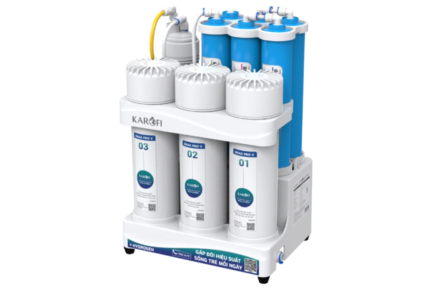 Máy Lọc Nước RO Karofi KAQ-U03 Pro | Âm Tủ 10 Lõi