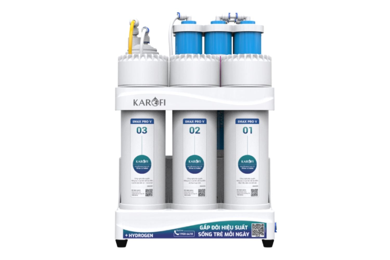 Máy Lọc Nước RO Karofi KAQ-U03 Pro | Âm Tủ 10 Lõi