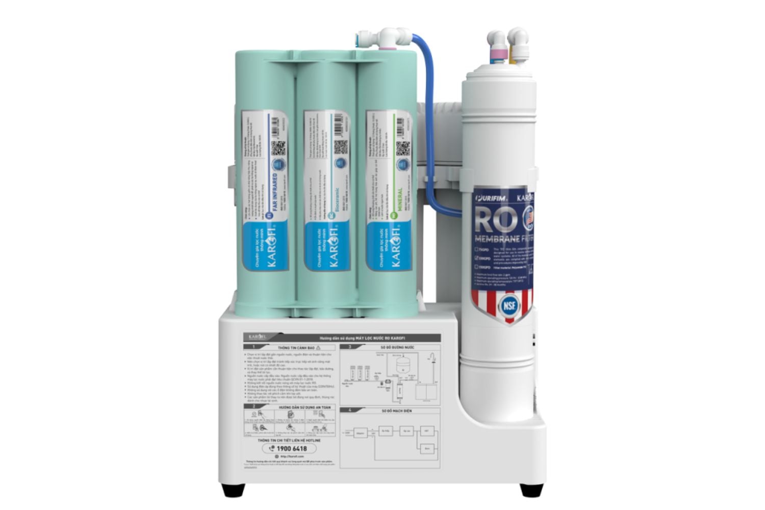 Máy Lọc Nước RO Karofi KAQ-U05 Pro | Âm Tủ 10 Lõi