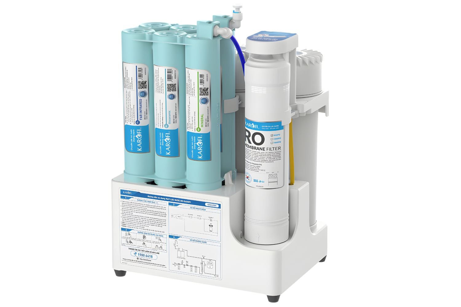 Máy Lọc Nước RO Karofi KAQ-U50K | Để Gầm 10 Lõi