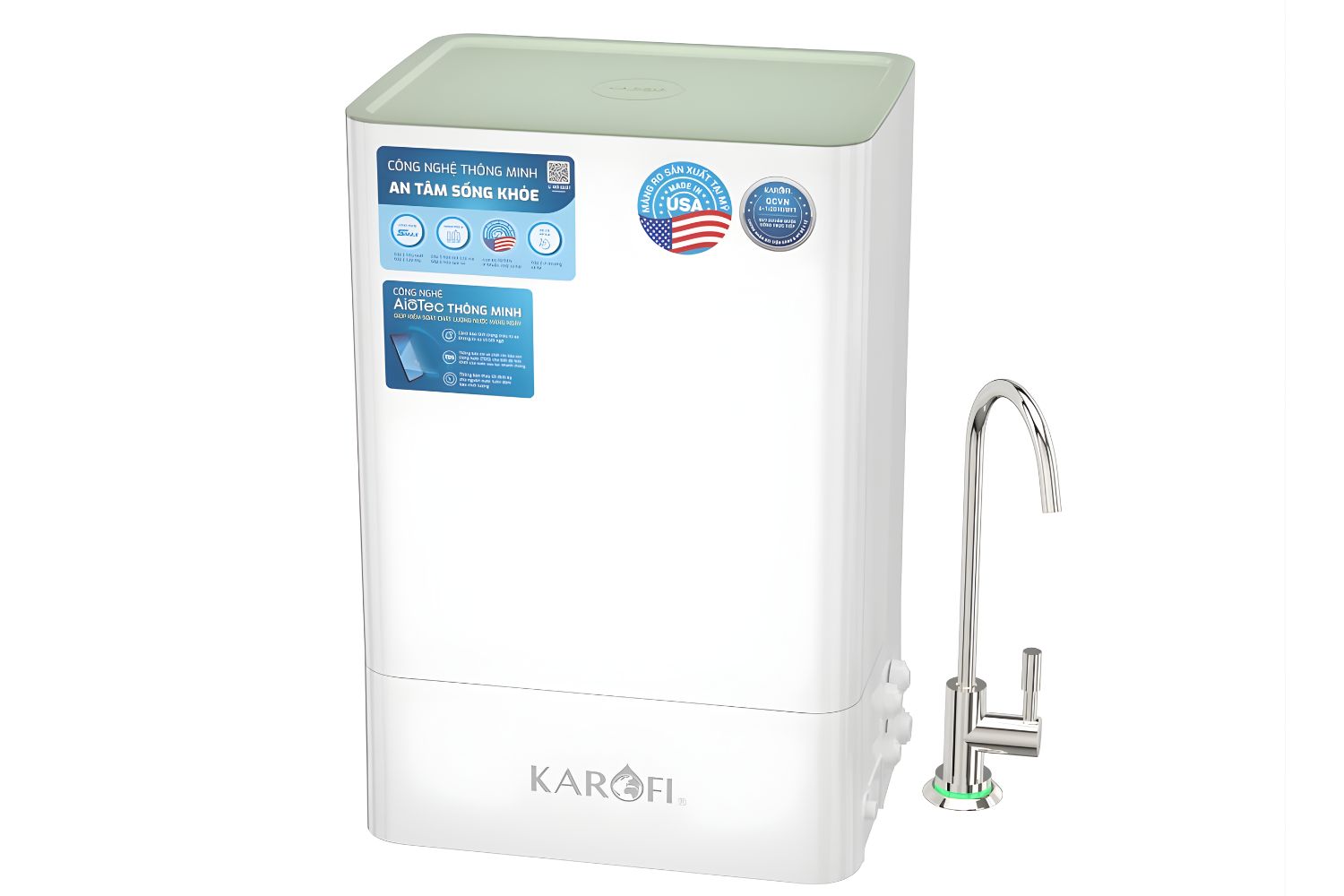 Máy Lọc Nước RO Hydrogen Karofi KAQ-U98 PRO | Để Gầm 10 Lõi