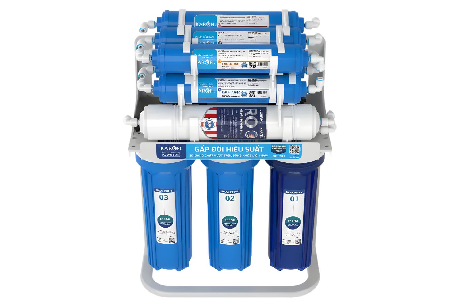 Máy Lọc Nước RO Karofi KHY-TN100 | Để Gầm 10 Lõi