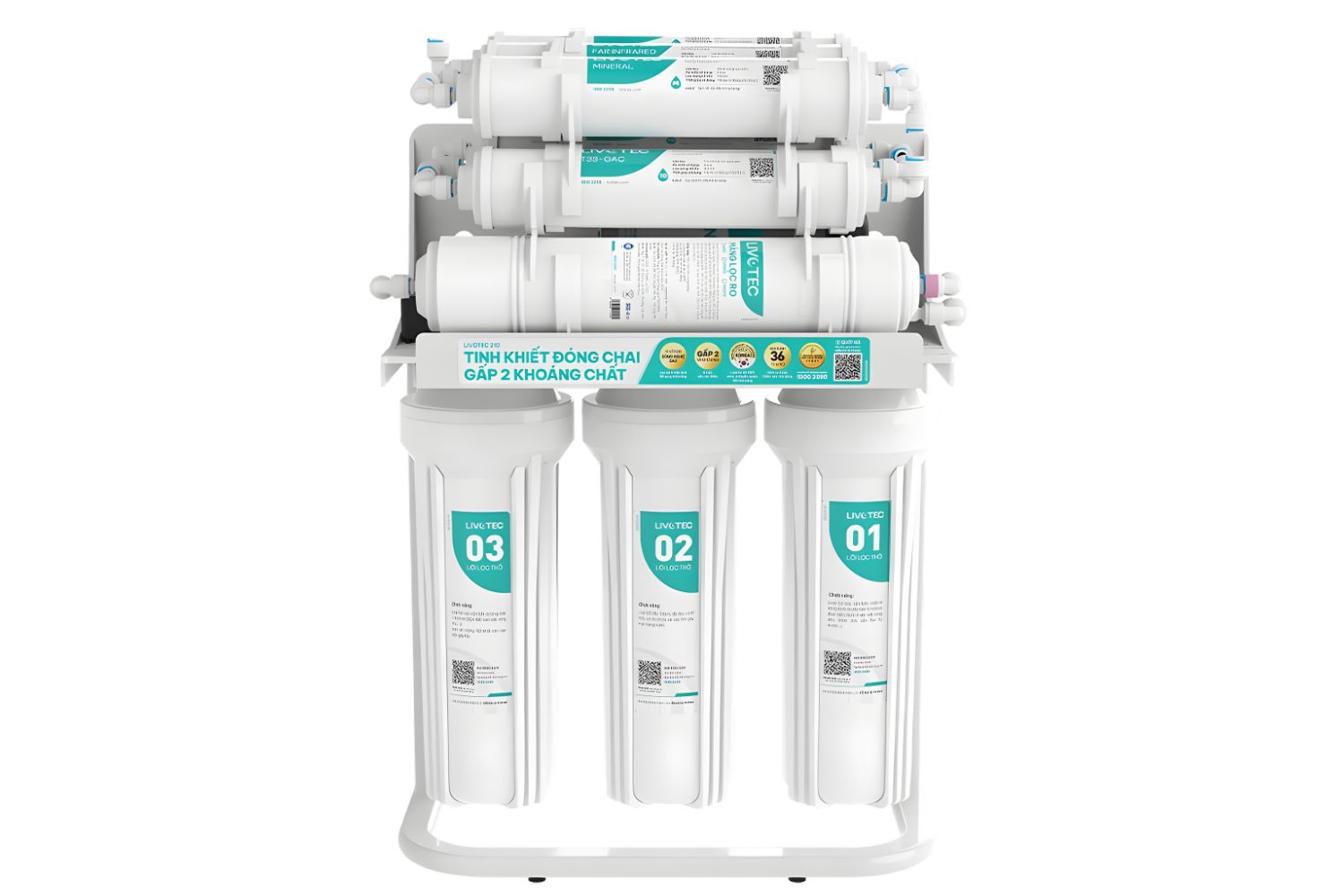 Máy Lọc Nước RO Karofi Livotec 210 | Để Gầm 10 Lõi