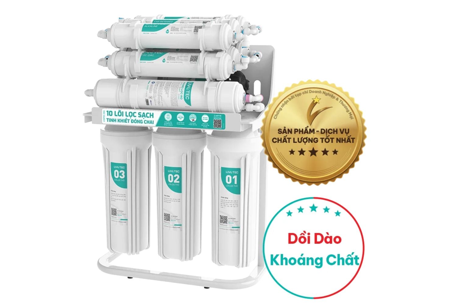 Máy Lọc Nước R.O Karofi Livotec 216S | Để Gầm 10 Lõi