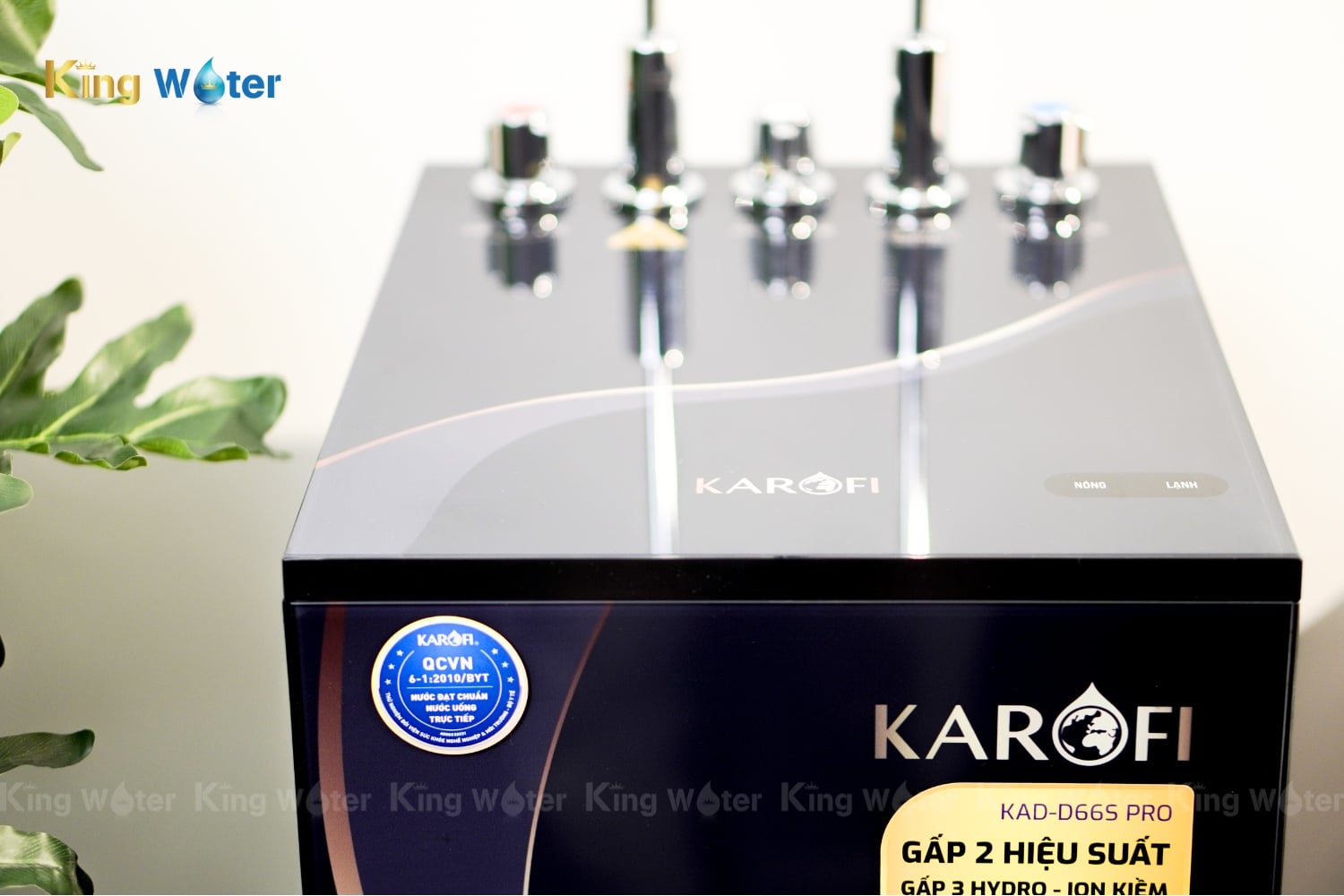 Máy Lọc Nước RO Nóng Lạnh Karofi KAD-D66S PRO | Tủ Đứng 11 Lõi