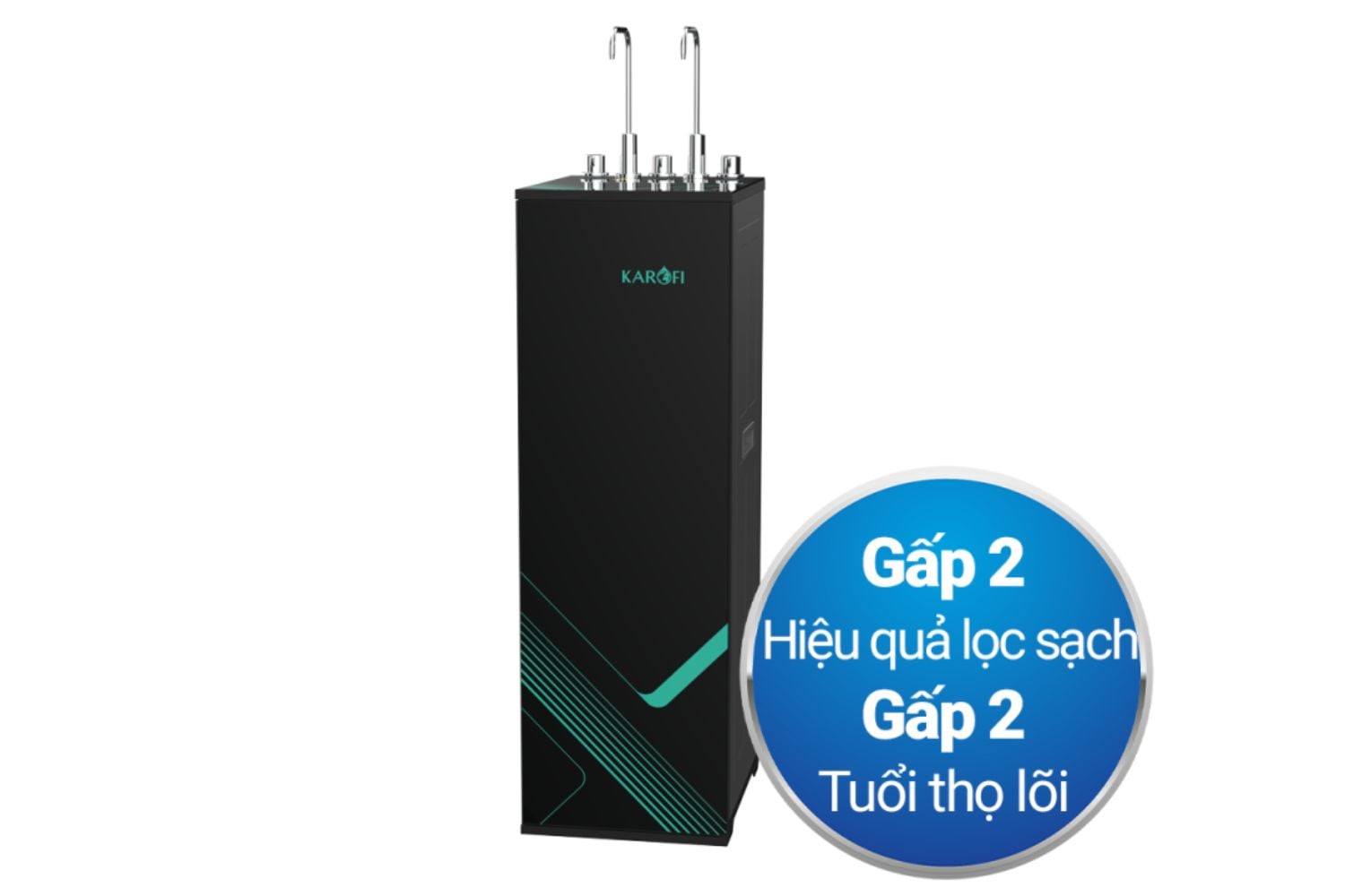 Máy Lọc Nước RO Nóng Lạnh Karofi KAD-M68 | Tủ Đứng 11 Lõi