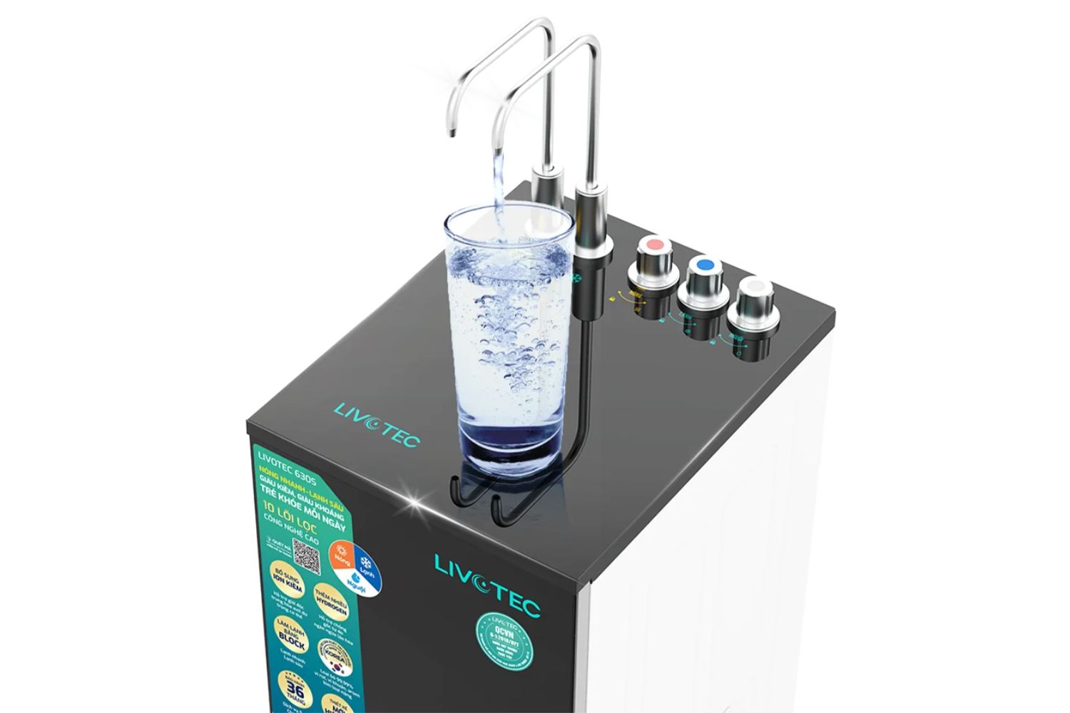 Máy Lọc Nước RO Nóng Lạnh Karofi Livotec 630S | Tủ Đứng 10 Lõi