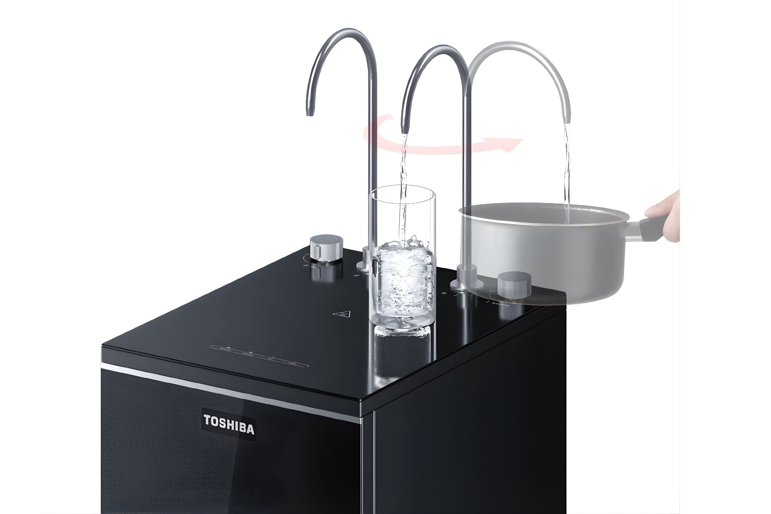 Máy Lọc Nước RO Nóng Lạnh Nguội Toshiba TWP-WA2SVN(K) | Tủ Đứng 10 Lõi