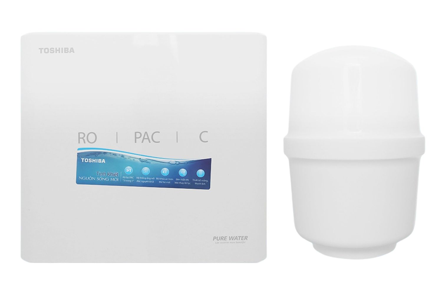 Máy Lọc Nước RO Toshiba TWP-N1686UV (W) | Để Bàn Âm Tủ 3 Lõi