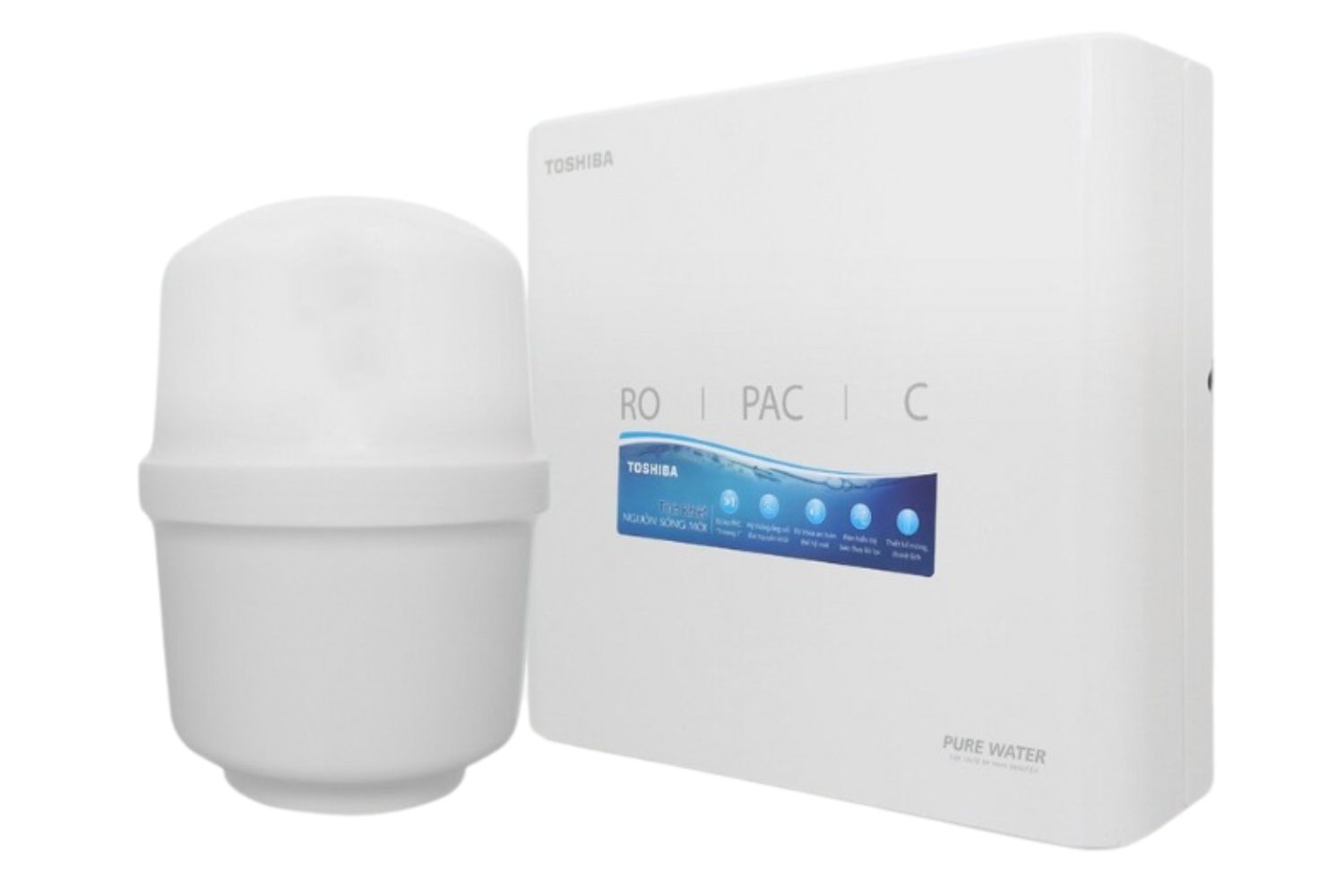 Máy Lọc Nước RO Toshiba TWP-N1686UV (W) | Để Bàn Âm Tủ 3 Lõi