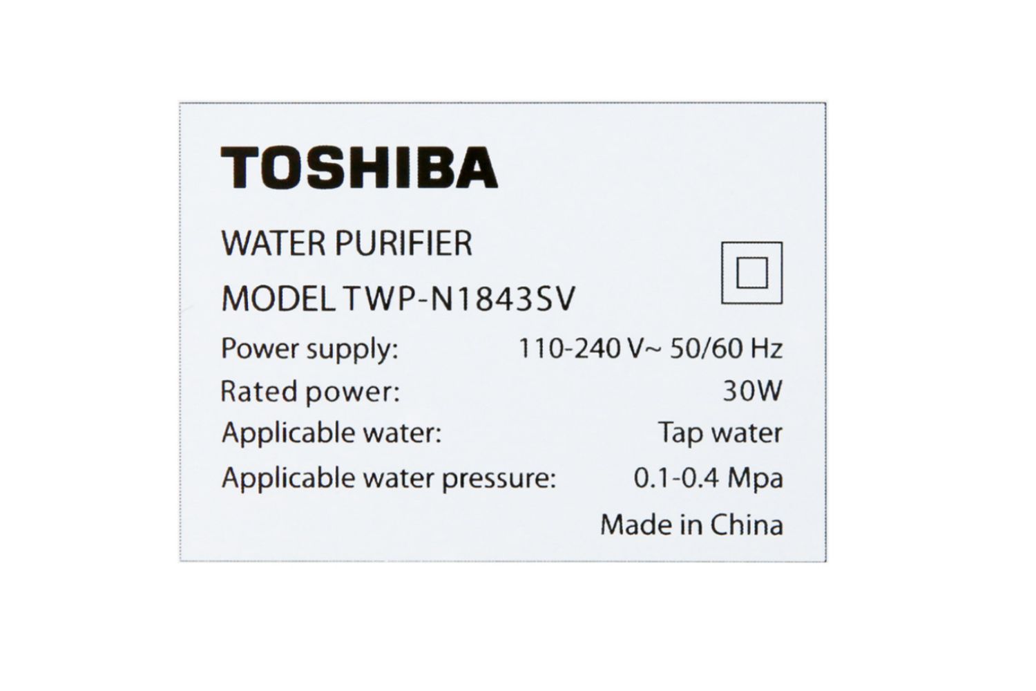 Máy Lọc Nước RO Toshiba TWP-N1843SV | Tủ Đứng 3 Lõi