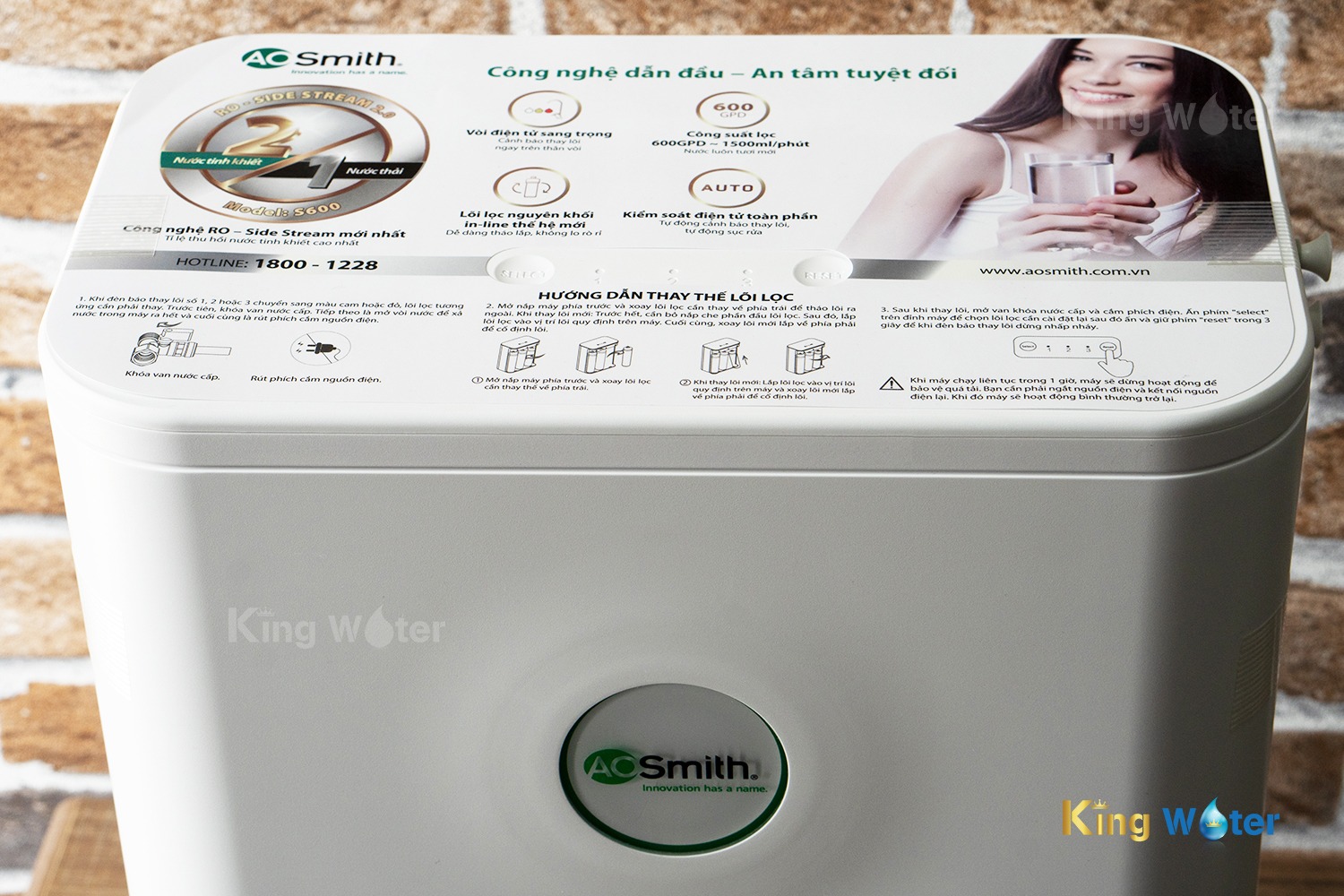 Máy lọc nước AO Smith S600 | RO 600 GPD