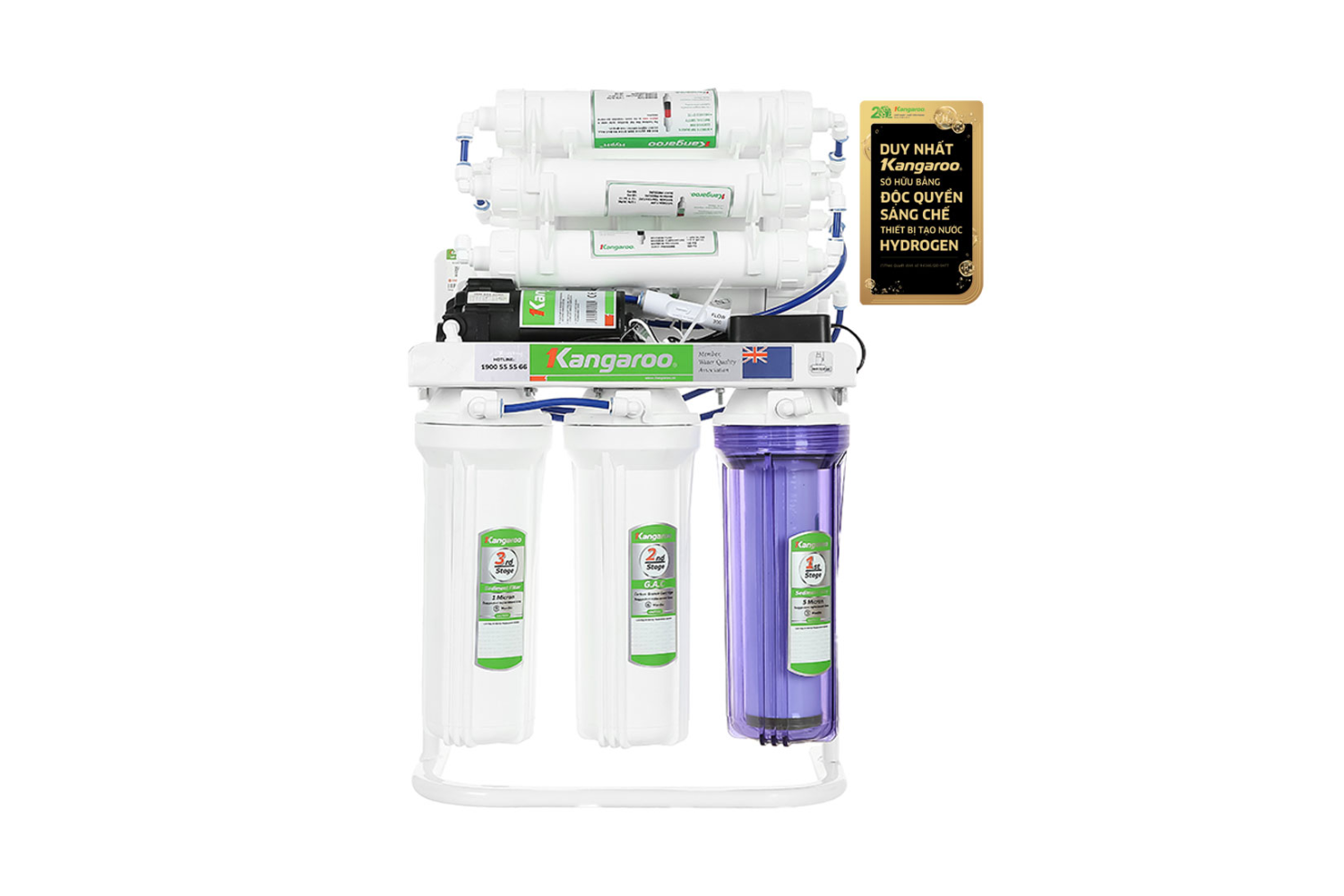 Máy lọc nước Kangaroo Hydrogen chân quỳ KGRP10 10 lõi