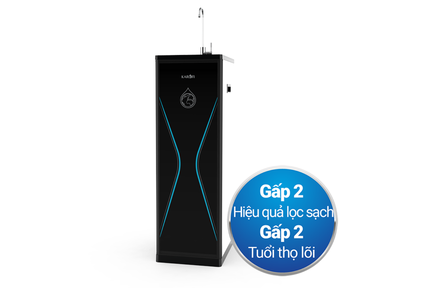 Máy lọc nước RO 10 lõi Karofi KAQ-D36