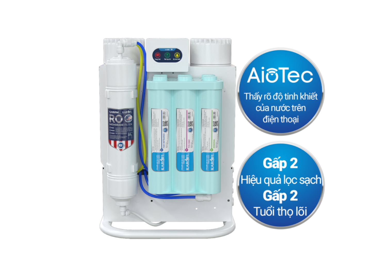Máy lọc nước Karofi KAQ-U95 | Âm Tủ, 10 lõi