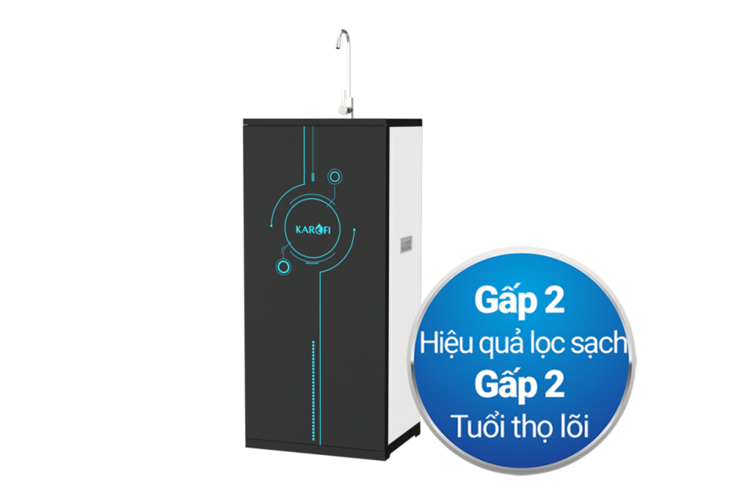 Máy lọc nước RO 10 lõi Karofi ERO100V