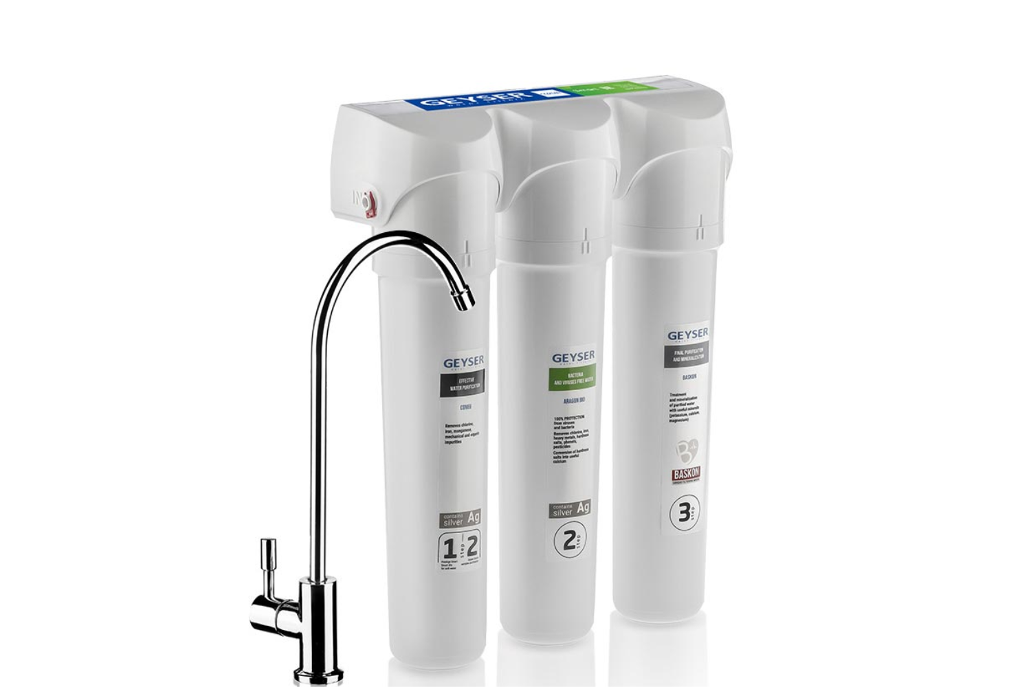 Máy Lọc Nước Nano Geyser Ecotar 4 Smart | Máy Nhập Khẩu Nga 03 Lõi Lọc