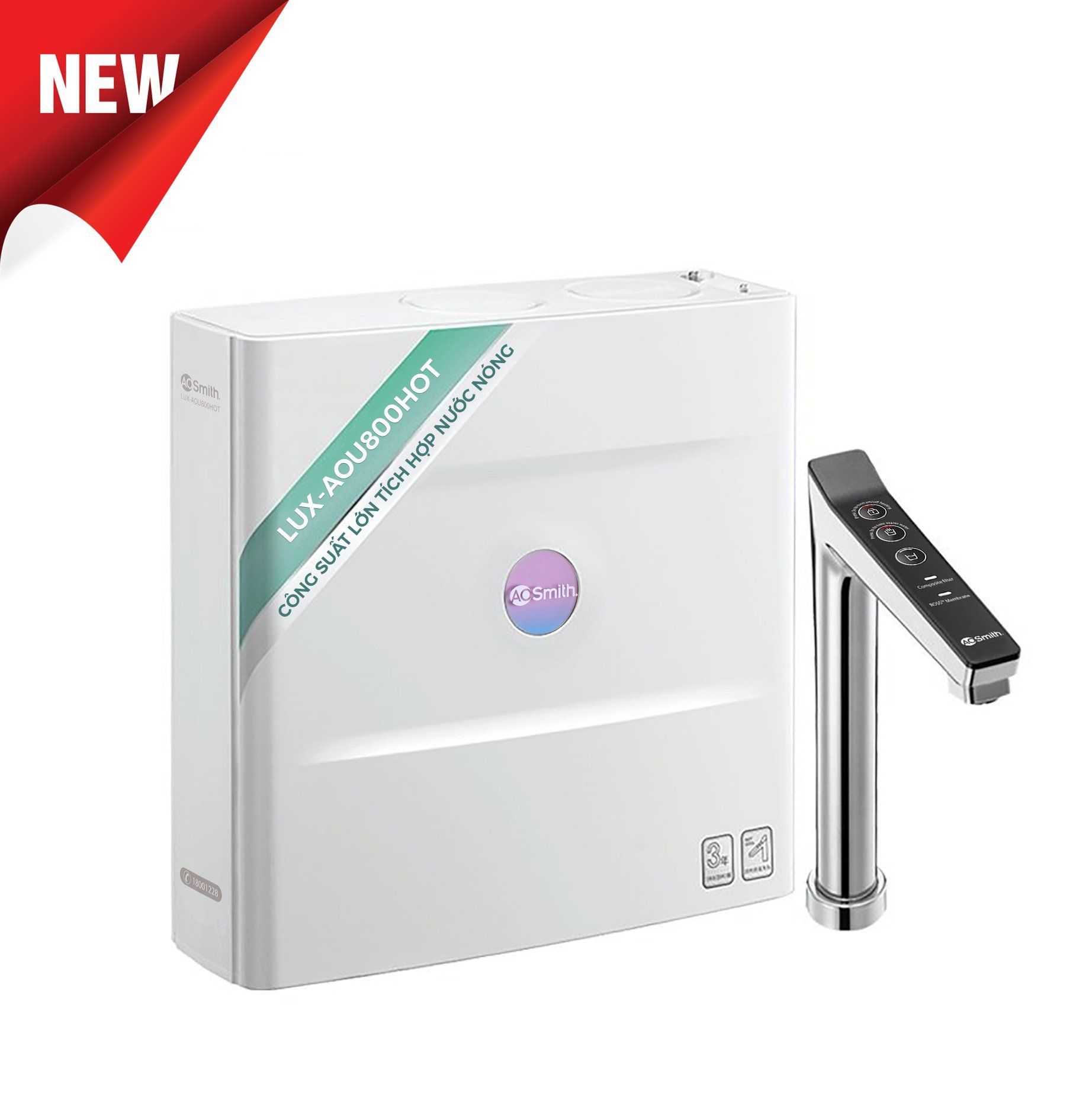 Máy Lọc Nước Nóng Nguội AO Smith LUX-AOU800HOT | Âm Tủ