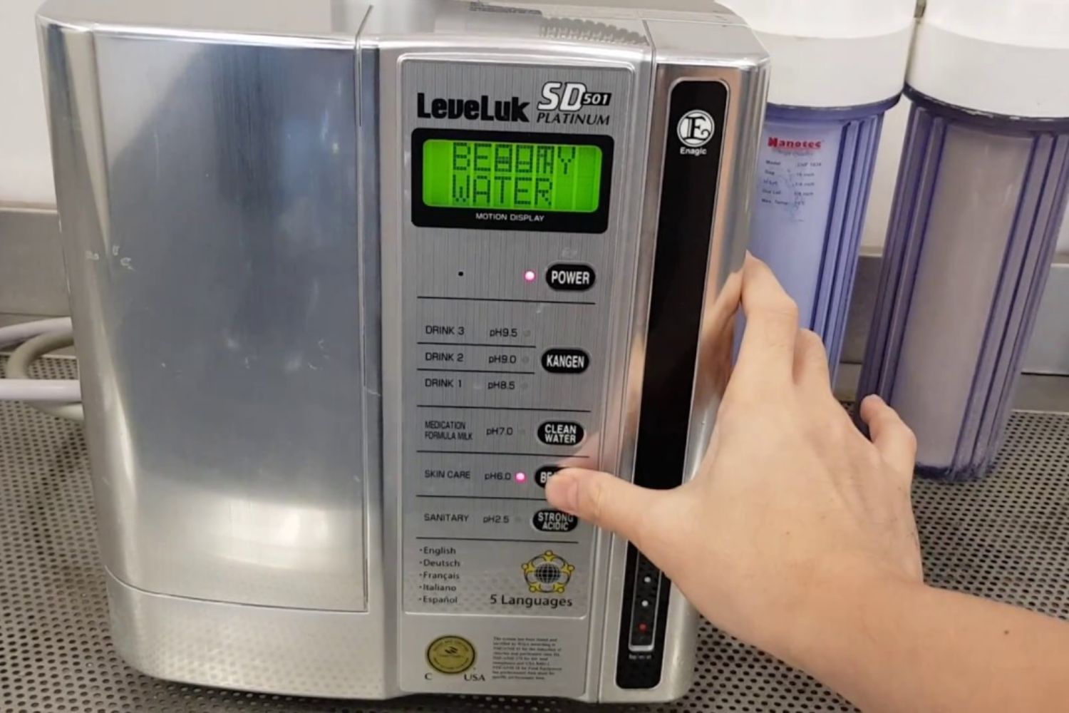 Máy Lọc Nước Điện Giải Ion Kiềm Kangen Leveluk SD501 Platinum | 7 Tấm Điện Cực