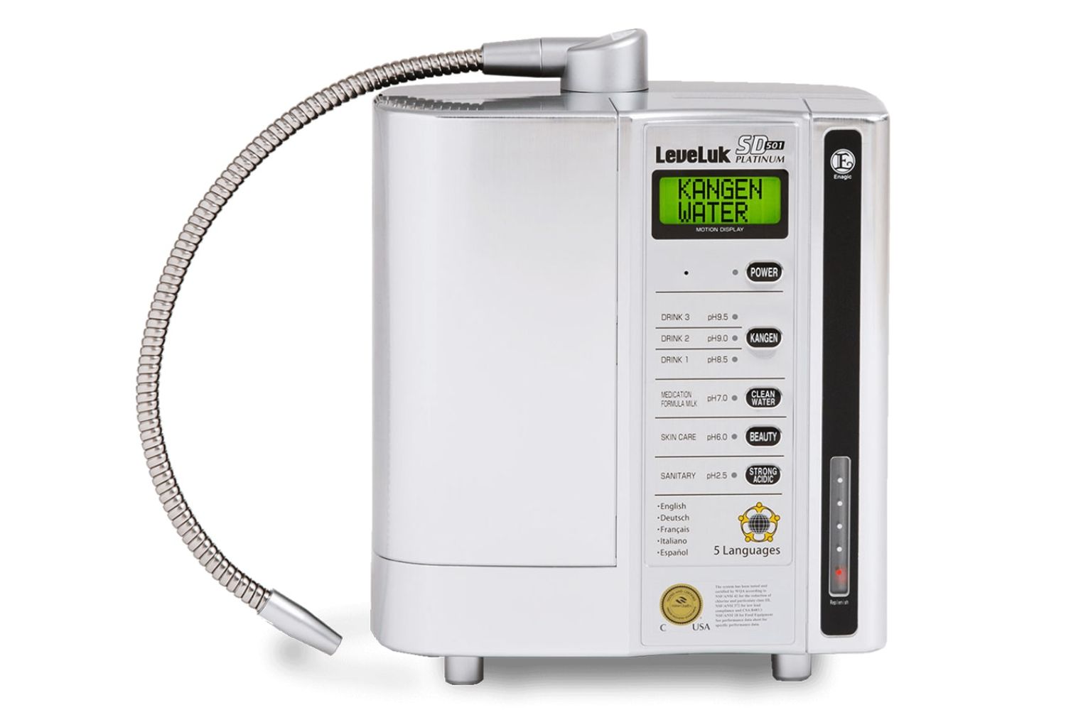 Máy Lọc Nước Điện Giải Ion Kiềm Kangen Leveluk SD501 Platinum | 7 Tấm Điện Cực