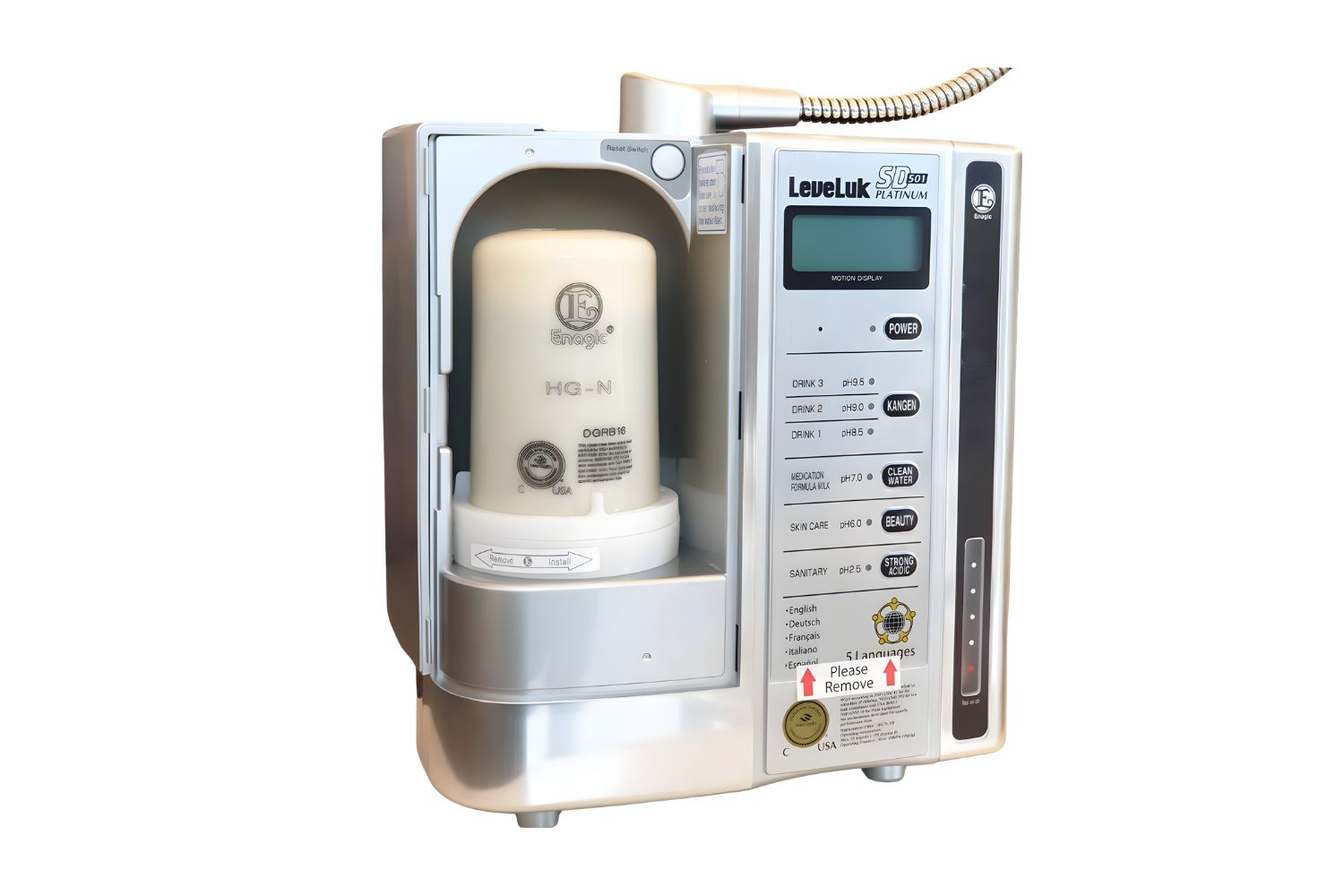 Máy Lọc Nước Điện Giải Ion Kiềm Kangen Leveluk SD501 Platinum | 7 Tấm Điện Cực