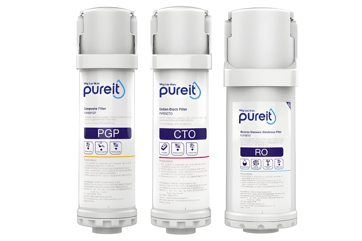 Combo 3 Lõi Lọc (PGP, RO, CTO) | Dùng Cho Máy Unilever Pureit Delica UR5640