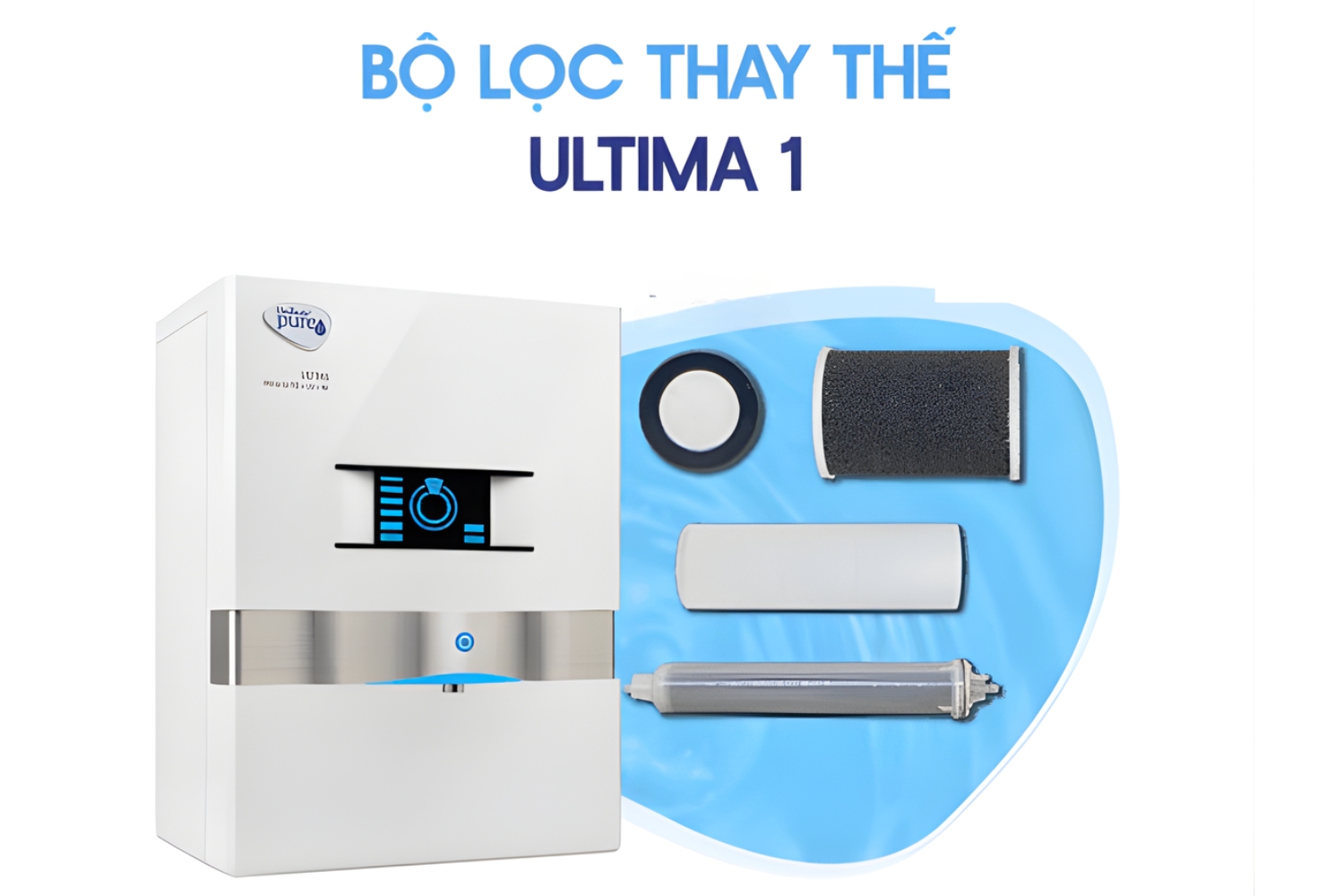 Bộ Lõi Lọc Thay Thế Pureit Ultima 1 - GKK1 | Dùng Cho Máy Unilever Ultima [Đen/Trắng]