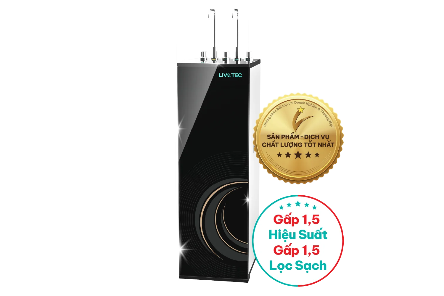 Máy Lọc Nước RO Nóng Lạnh Nguội Livotec 638 | Để Gầm 10 Lõi