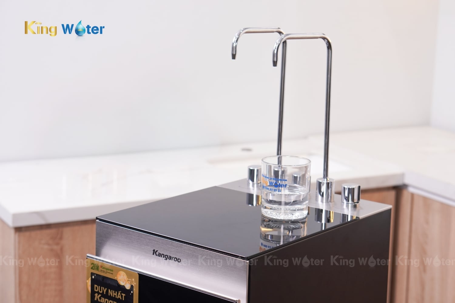 Máy Lọc Nước RO Nóng Lạnh Hydrogen Kangaroo Sumire KG12A8 | Tủ Đứng 12 Lõi