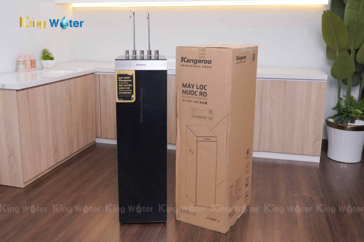 Máy Lọc Nước RO Nóng Lạnh Hydrogen Kangaroo Sumire KG12A8 | Tủ Đứng 12 Lõi