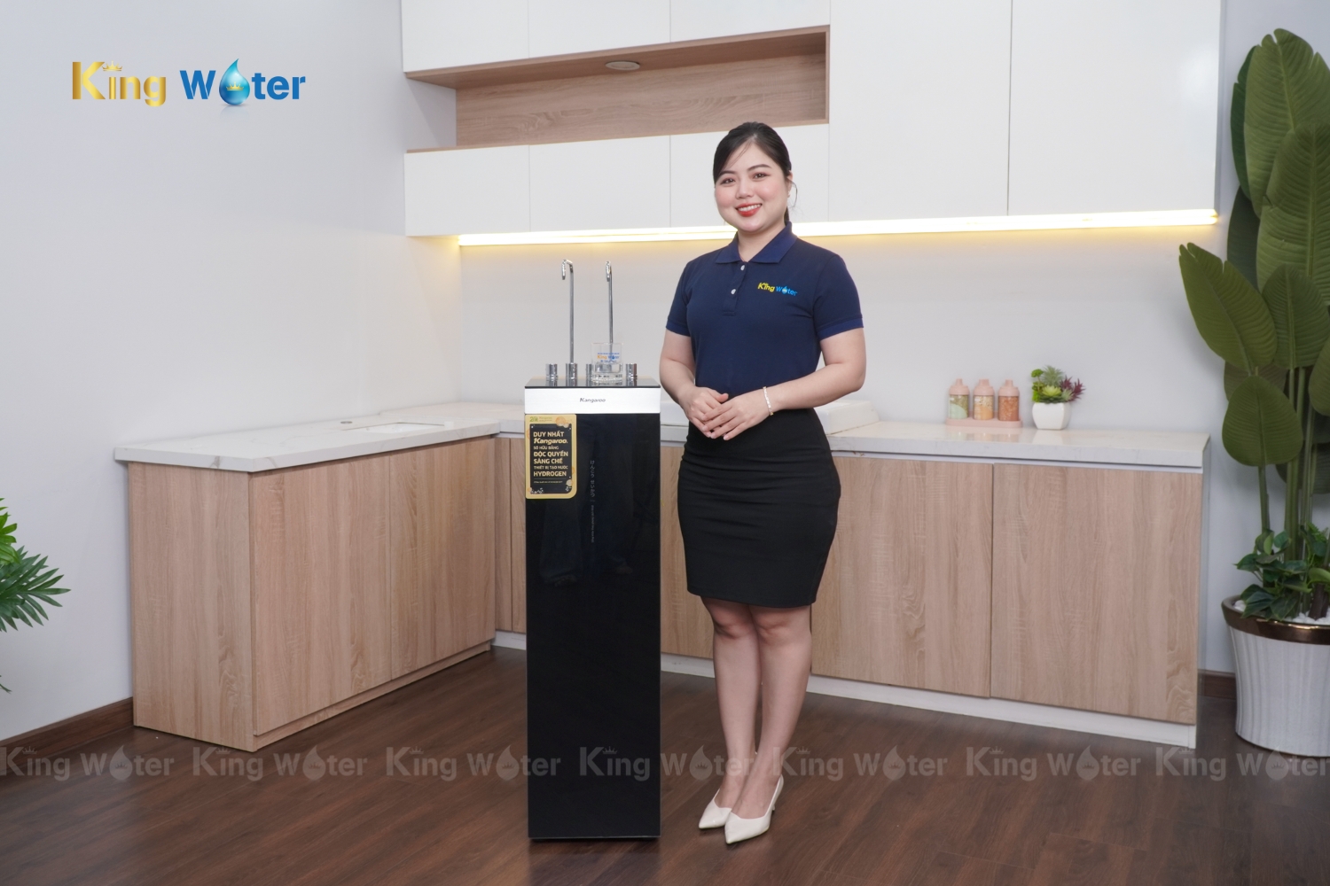 Máy Lọc Nước RO Nóng Lạnh Hydrogen Kangaroo Sumire KG12A8 | Tủ Đứng 12 Lõi