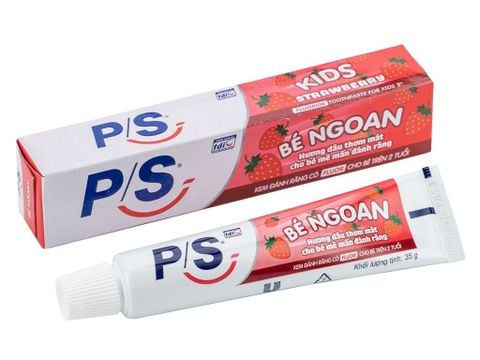 Kem đánh răng cho bé trên 2 tuổi P/S hương dâu 35g