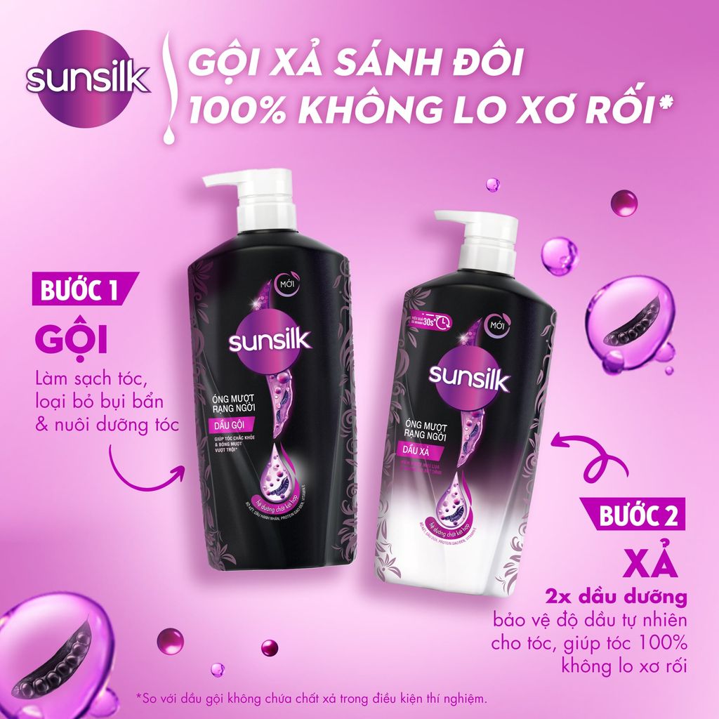 Dầu gội Sunsilk Óng mượt rạng ngời 900g