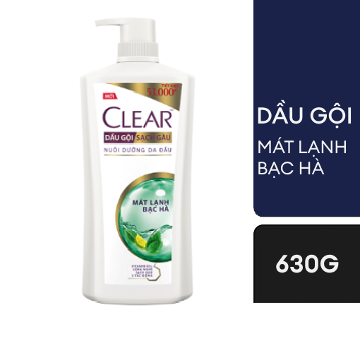 Dầu Gội CLEAR Bạc Hà Mát Lạnh Sạch Gàu
