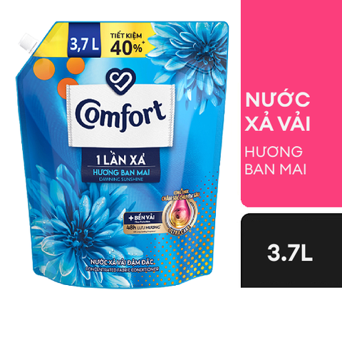 Nước Xả Vải Comfort Hương Nước Hoa Thiên Nhiên túi 3.7L