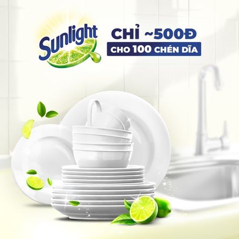 Nước Rửa Chén Sunlight Pro Chanh Chuyên Dụng 5KG