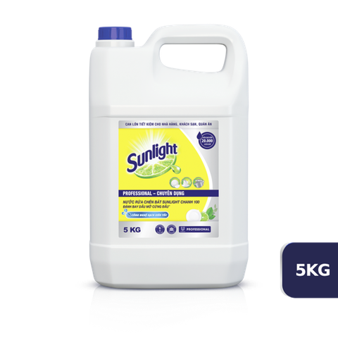 Nước Rửa Chén Sunlight Pro Chanh Chuyên Dụng 5KG