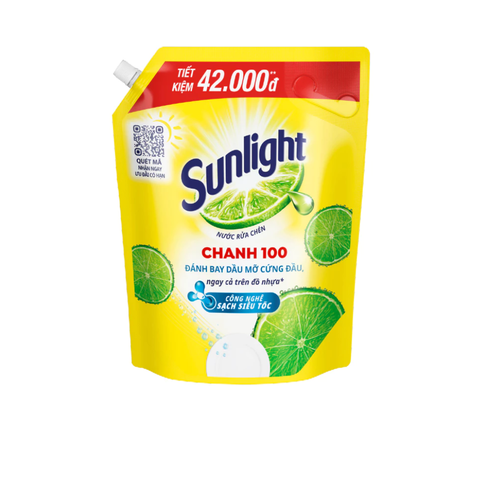 Nước rửa chén Sunlight Chanh túi 3.1kg