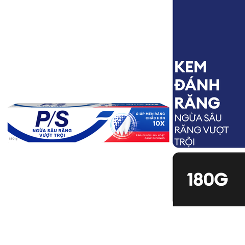 Kem Đánh Răng P/S Ngừa Sâu Răng Vượt Trội 180g