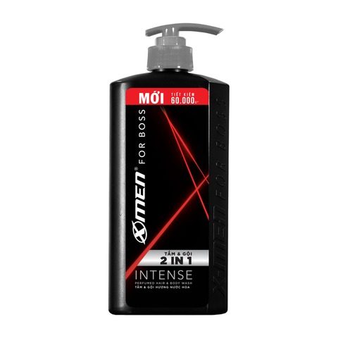 Tắm gội X-men for Boss 2in1 Intense chai 650g