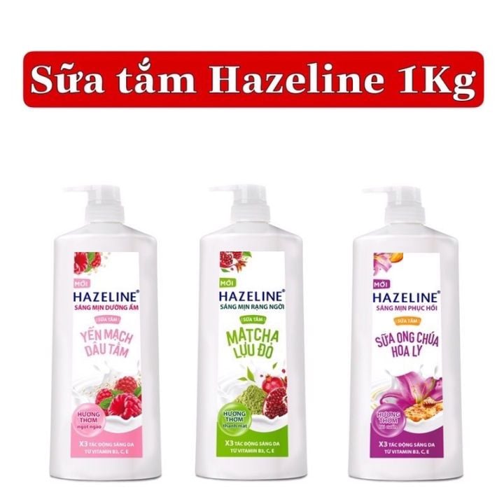 Sữa Tắm Hazeline Dưỡng Thể Giúp Làm Sáng Mịn Da & Dưỡng Ẩm Từ Thiên Nhiên 1Kg