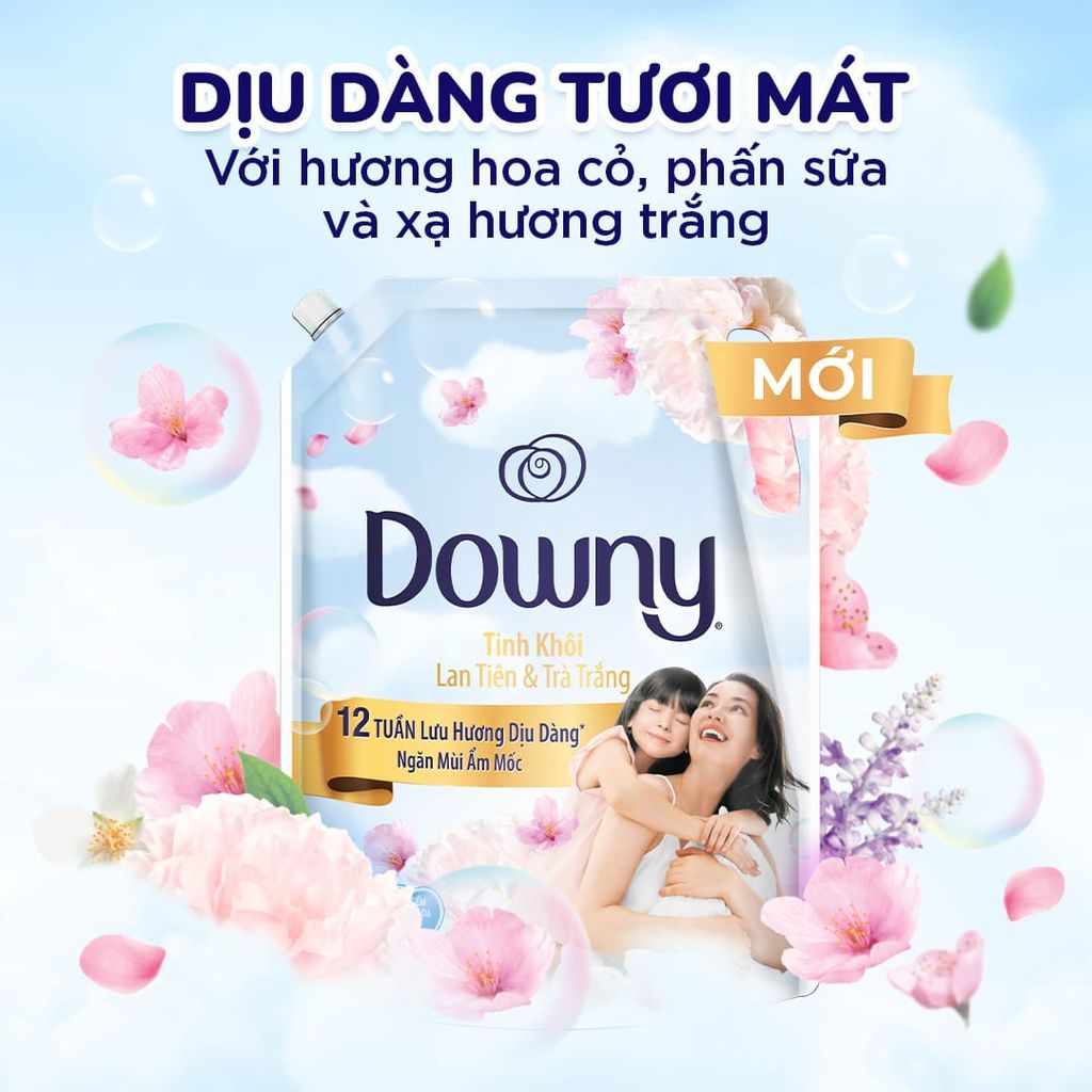 Nước xả vải Downy hương nước hoa túi 3 lít