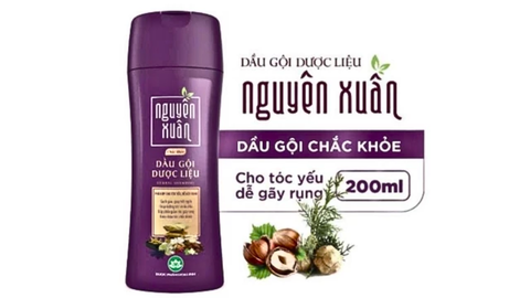 Dầu Gội Dược Liệu Nguyên Xuân Chắc Khỏe Tím 208g