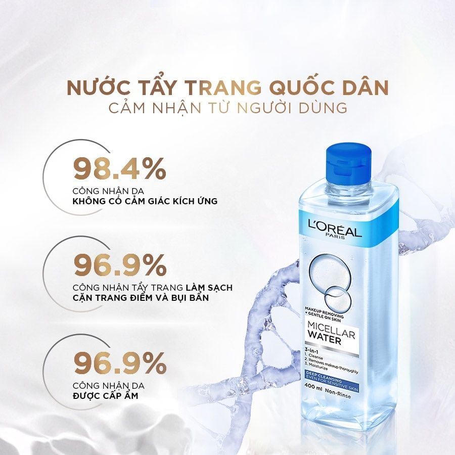 Nước Tẩy Trang L'Oréal Micellar Water 400ml