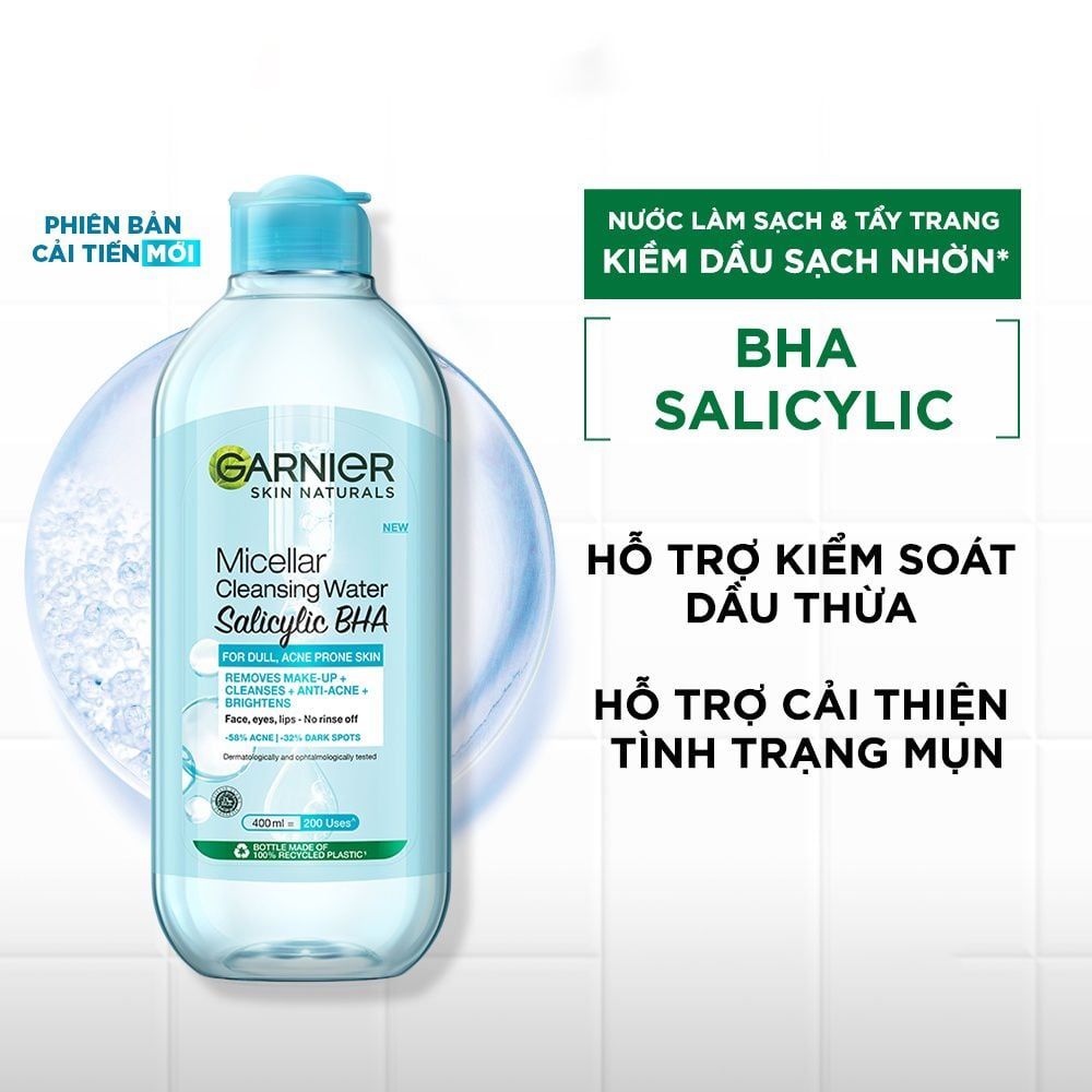 Nước Tẩy Trang Garnier Micellar Cleansing Water 400ml